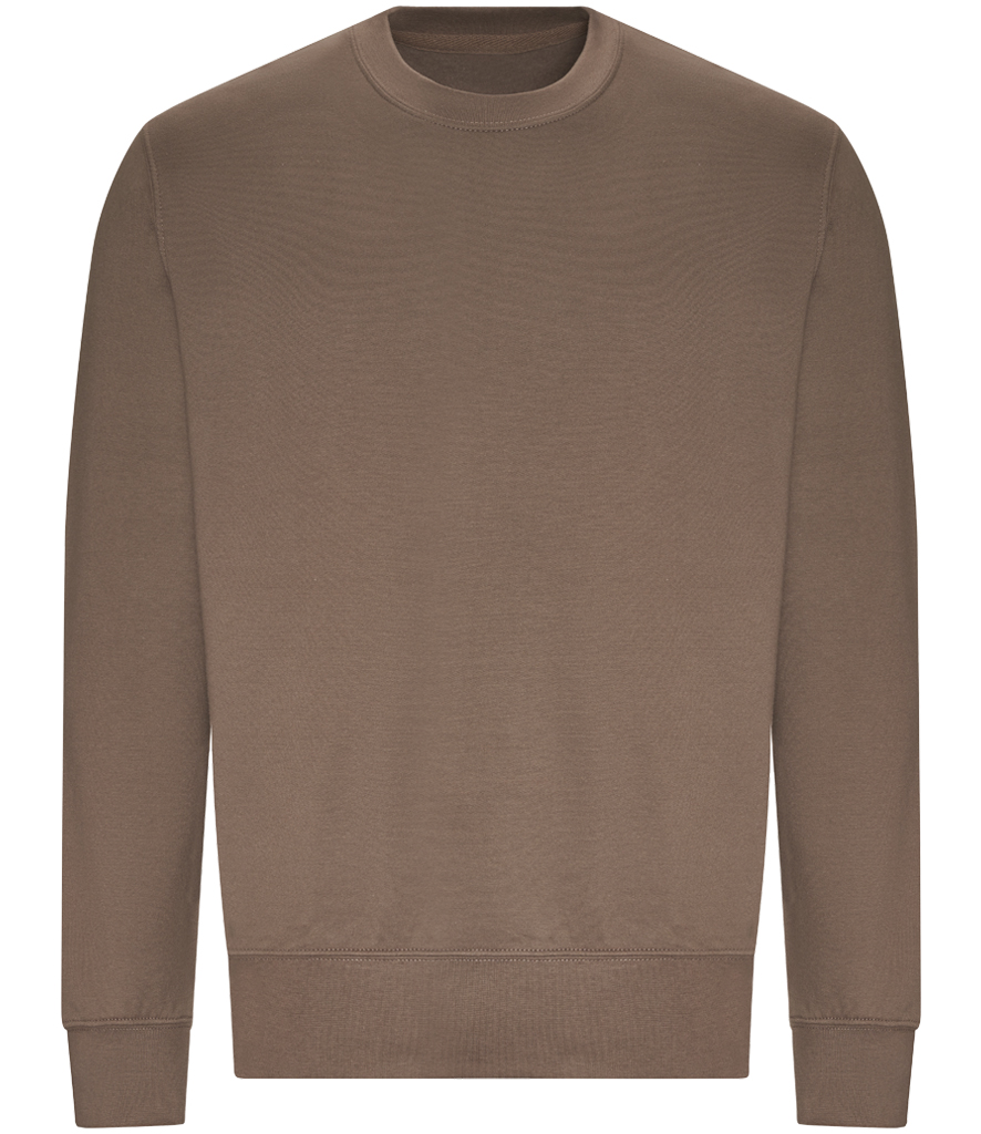 Just Hoods Crew Neck Sweatshirt  - Mocha